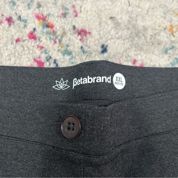 Betabrand Straight-Leg Classic Dress Yoga Pant in Charcoal Gray sz XXL Petite - Picture 4 of 5